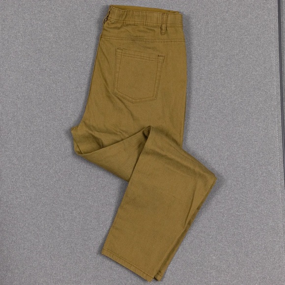Diane Gilman Tan Pull-On Jeggings - Picture 1 of 9